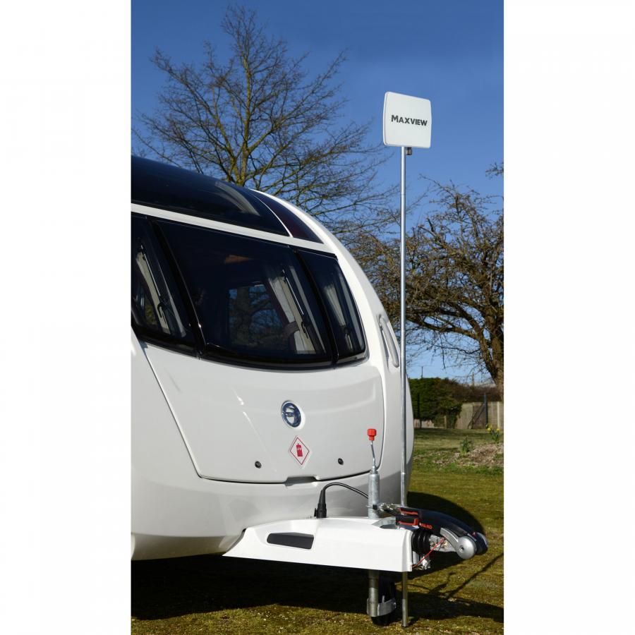 Artikelbild 1 des Artikels “Mast mit Deichselradhalterung zu Routerset Maxview Roam Basecamp “